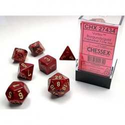 Pack 7 dés Bordeau Chessex Annecy Jeu de Rôle