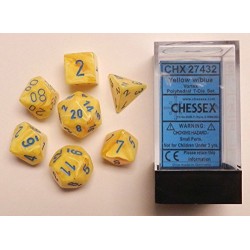 7 dés * vortex * Jaune un jeu Chessex