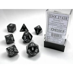 Pack 7 dés Fumé Chessex Annecy Jeu de Rôle