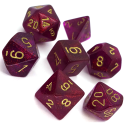 Pack 7 dés Magenta Chessex Jeu de Rôle Annecy