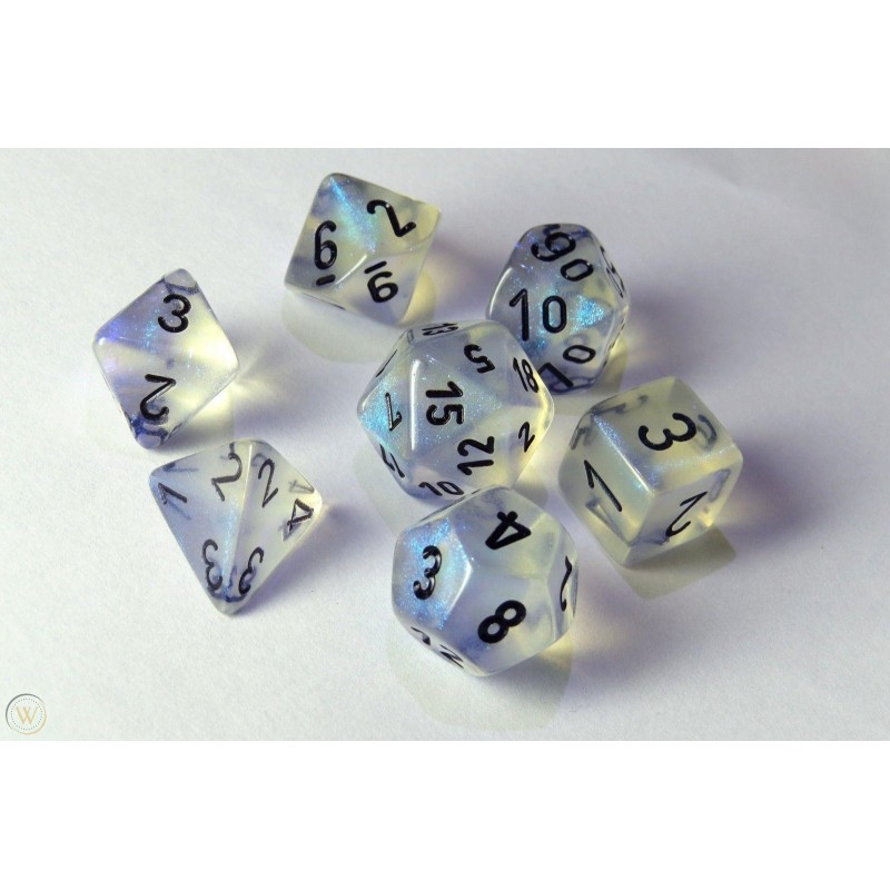 Pack 7 dés Aquerple Chessex Annecy Jeu de Rôle