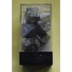 Pack 7 dés Argent Chessex Annecy Jeu de rôle