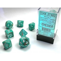 7 dés * Marble * Oxi Copper un jeu Chessex