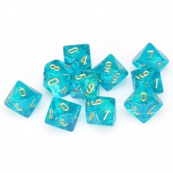 Pack 10 dés 10 Sarcelle Chessex Annecy