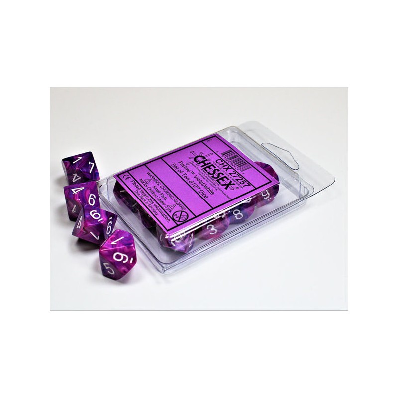 10 D10 * festive * VIOLET un jeu Chessex