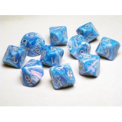 Pack 10 dés 10 Bleu Chessex Annecy