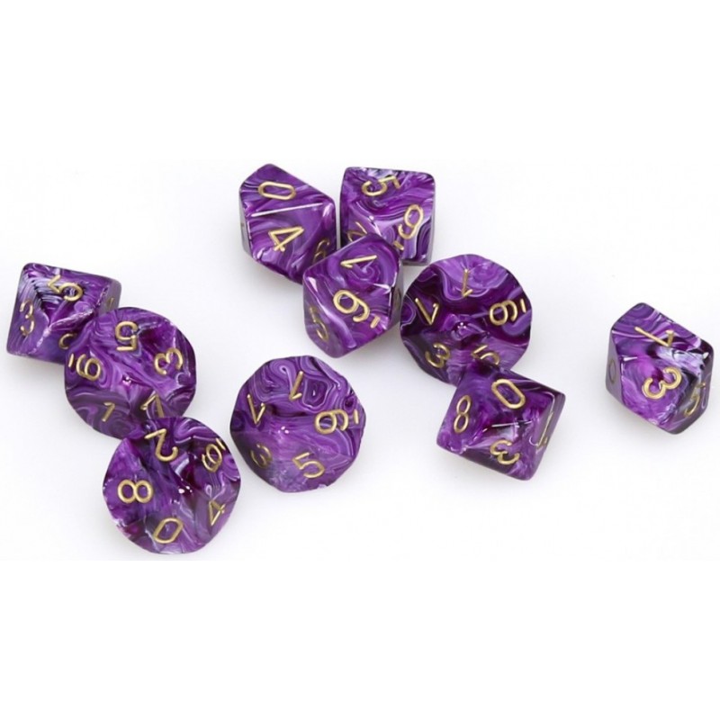 10 D10 * vortex * VIOLET un jeu Chessex