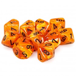 10 dés 10 * vortex * ORANGE un jeu Chessex