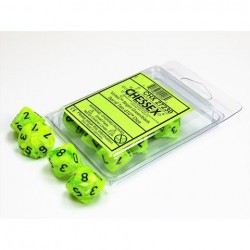 10 dés 10 * vortex * VERT CLAIR un jeu Chessex