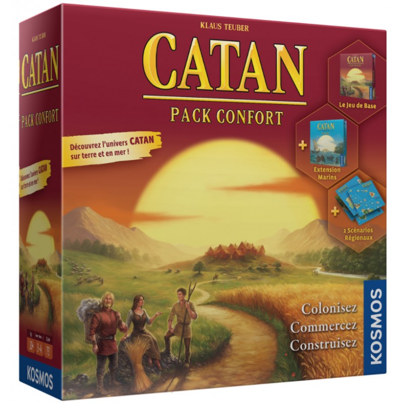 Catan - Extension Villes et Chevaliers 5/6 joueurs - Jeu de société -  Filosofia - Kosmos