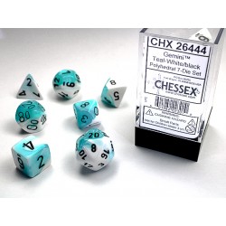 7 dés * gemini * BLANC & SARCELLE  Chessex