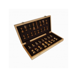 Jeu d'échecs magnétiques en bois pliable 38cm