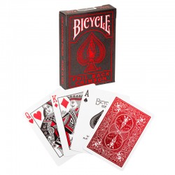 Cartes Bicycle Foil Back Crimson