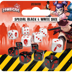 Zombicide - 12 dés - Special black & white