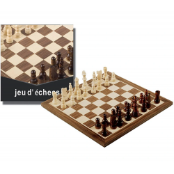 Jeu d'échecs bois 30 cm