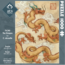 Art & Meeple - Puzzle 1000 pièces 68X48 - Tichu, The Dragon