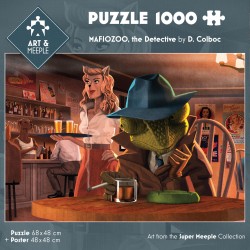 Art & Meeple - Puzzle 1000 pièces 68x48 - Mafiozoo, The Detective