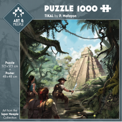 Art & Meeple - Puzzle 1000 pièces 57,5x57,5 - Tikal