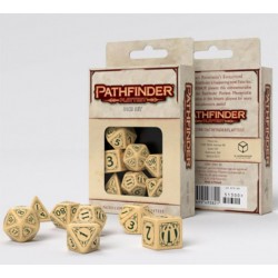 Set de dés Pathfinder - Beiges et Verts