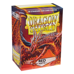100 Dragon Shield Matte : Red
