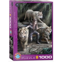 Puzzle 1000 pièces - Famille de Loups