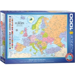 Puzzle 1000 pièces - Carte de l'Europe