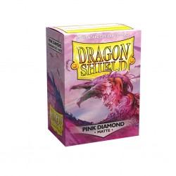 100 sleeves - Dragon Shield - Pink Diamond - Standard Size (63x88 mm) - Matte