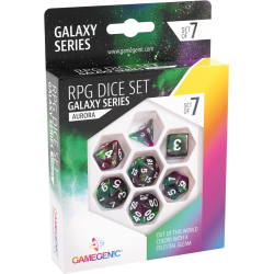 Set de 7 dés - Galaxy Series - Aurora