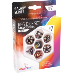 Set de 7dés - Galaxy Series - Mars