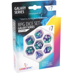 Set de 7 dés - Galaxy Series - Neptune