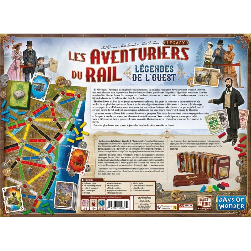 Acheter Les aventuriers du rail Légacy Légendes de l’Ouest