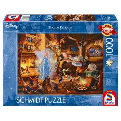 Puzzle 1000 pièces Disney : Gepetto, Pinocchio et la Fée