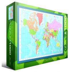 Puzzle 1000 pièces - Eurographics - Carte du Monde Moderne