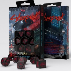 CyberPunk - RPG Red dice set