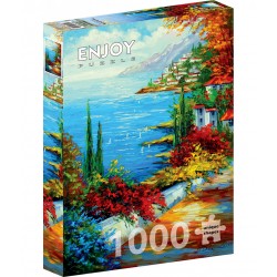 Puzzle 1000 pièces - Town by the sea