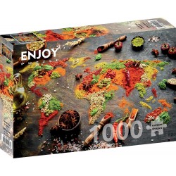 Puzzle 1000 pièces - World Map In Spices