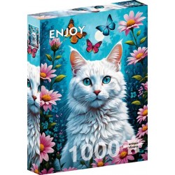Puzzle 1000 pièces - White Cats