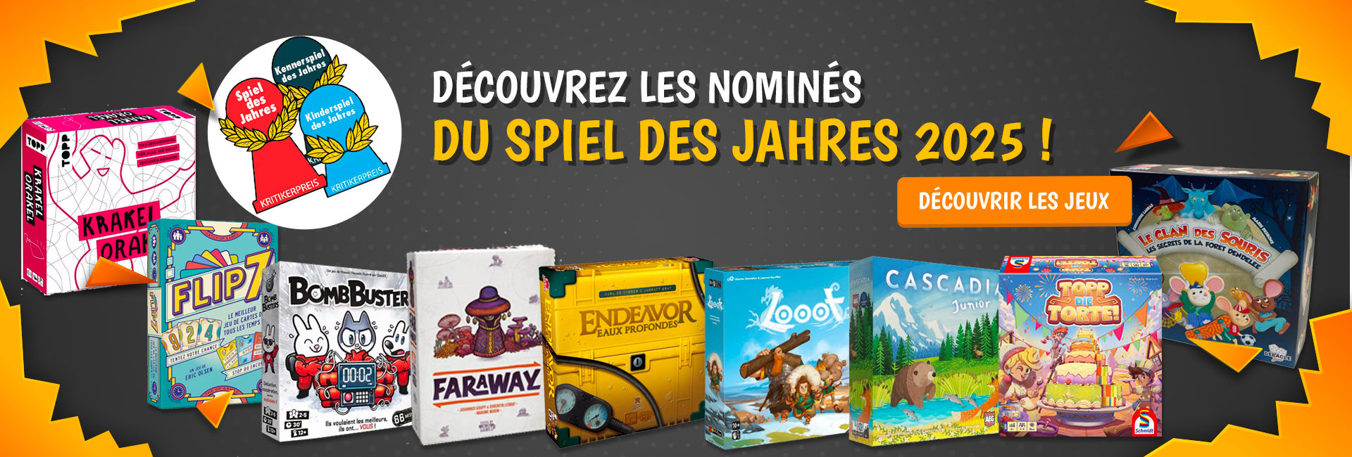 Nominés du Spiel Des Jahres 2025 !